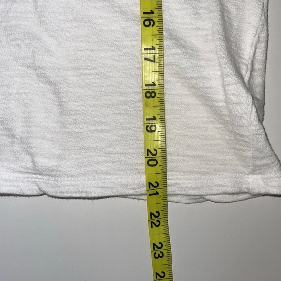 LC Lauren Conrad 100% Cotton White Pastel Striped Tee Small Women’s - Picture 8 of 11